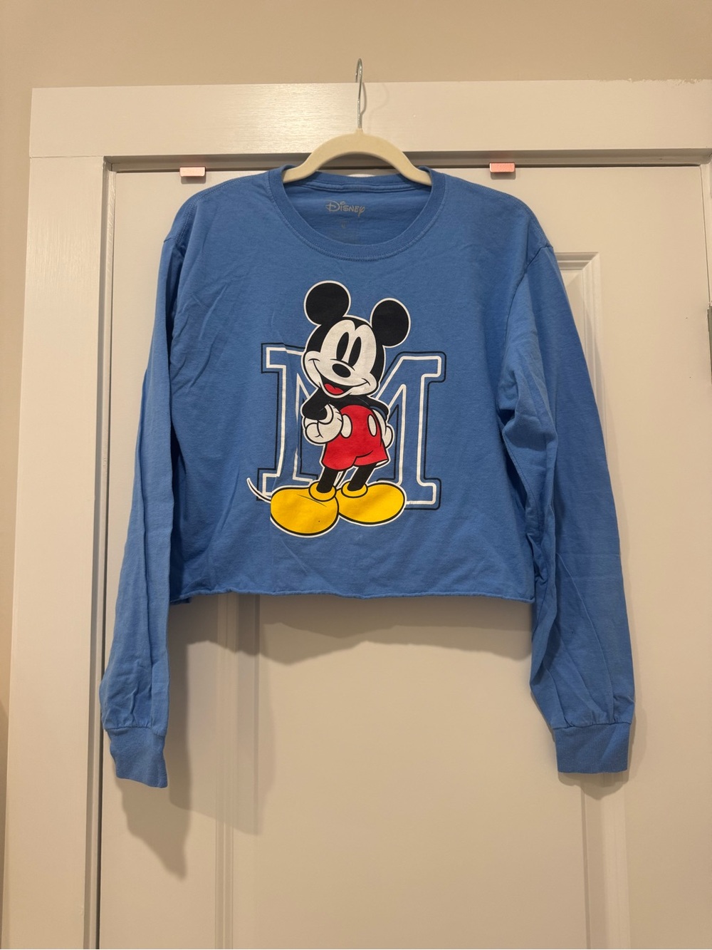 Disney Store Mickey varsity cropped top